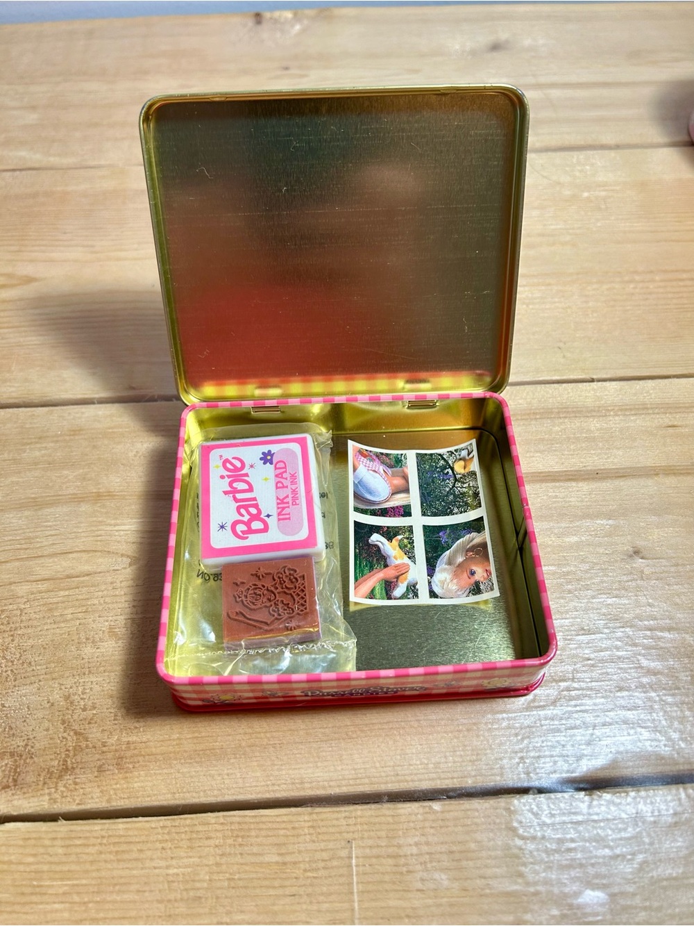 Vintage Russell Stover Barbie 3 in 1 Surprise Rectangle Tin Canister 1997